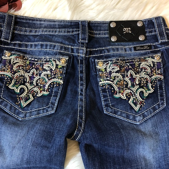 Miss Me Denim - Miss Me | Women’s Abstract Parisian Bootcut Jeans
